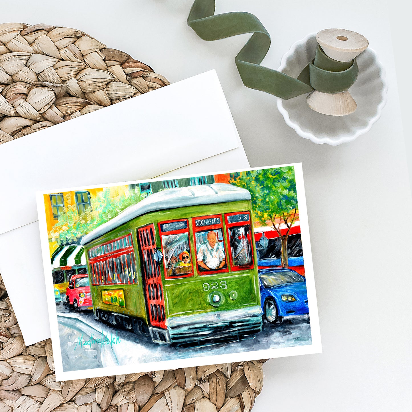 Street Car Greeting Cards Pack of 8