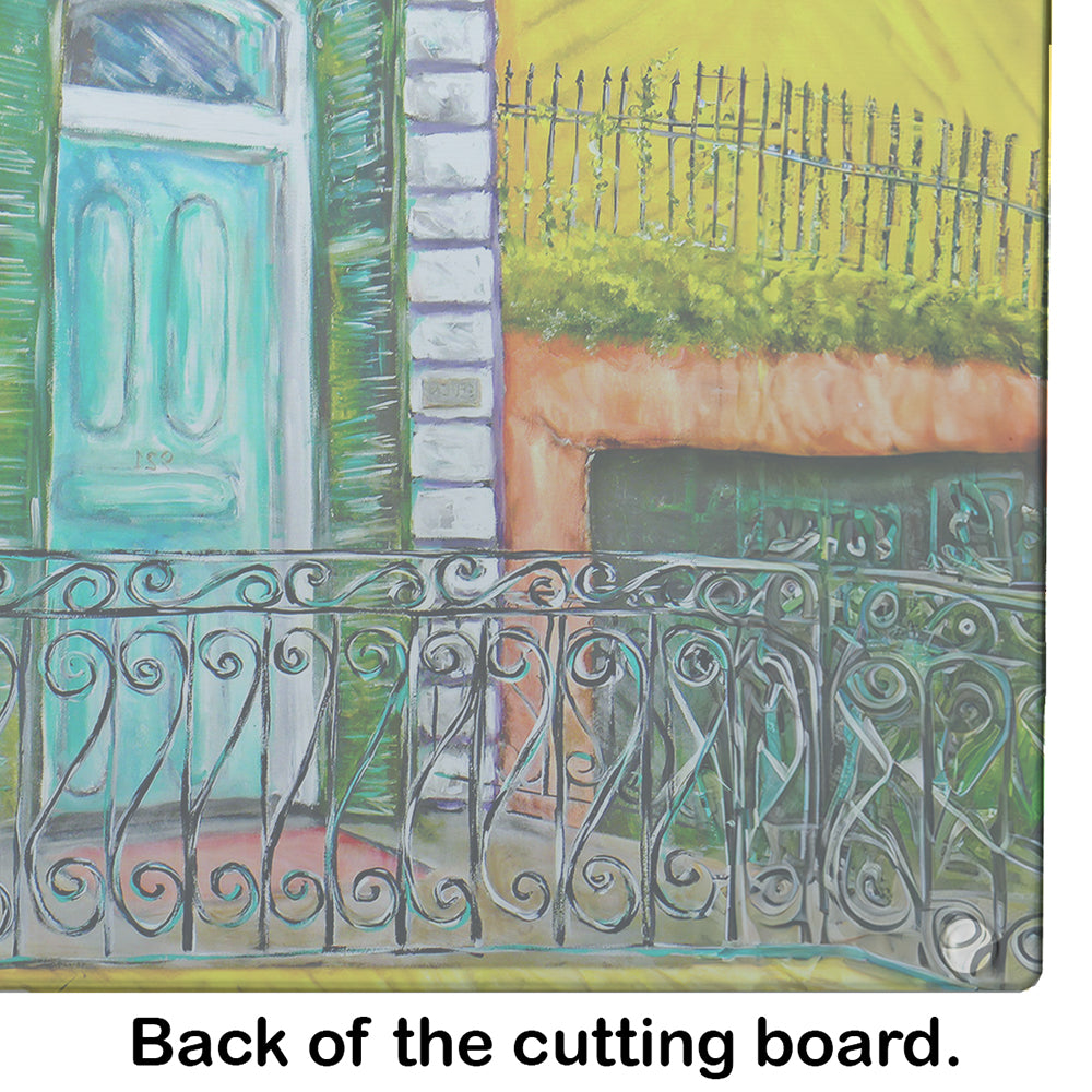 The House Next Door Glass Cutting Board