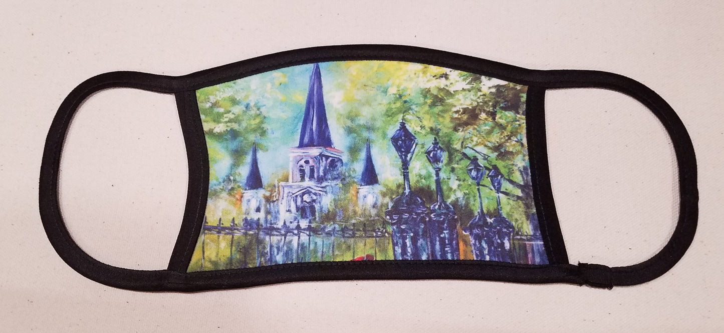 Across the Square (New Orleans, Jackson Square) Face Mask