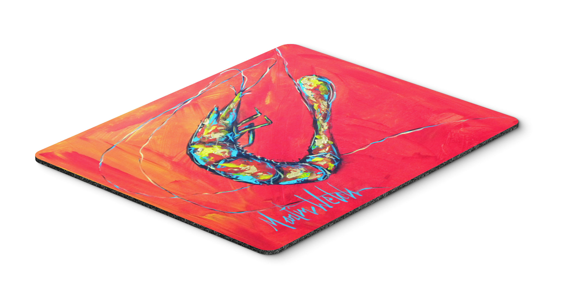 Buy this Shrimp Seafood Three Mouse Pad, Hot Pad or Trivet