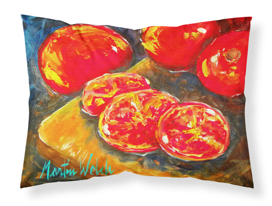 Buy this Vegetables - Tomatoes Slice It Up Fabric Standard Pillowcase