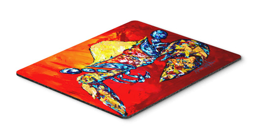 Buy this Bring it on Crab in Red Mouse Pad, Hot Pad or Trivet