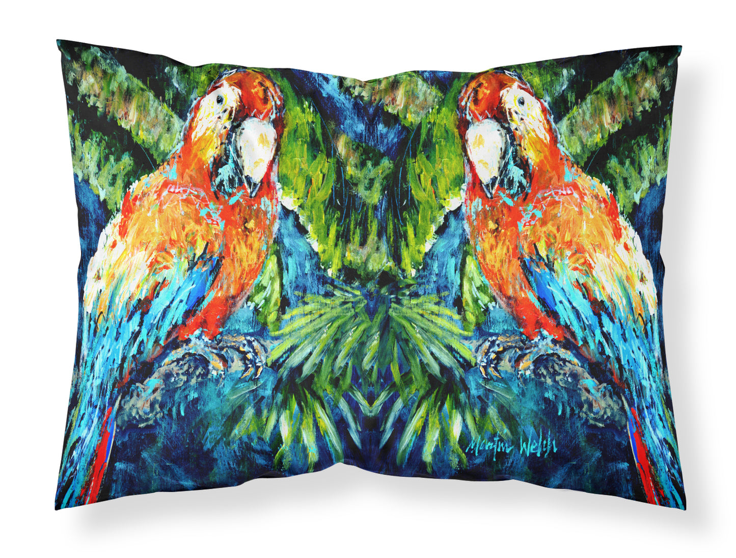 Buy this Parrots Yo Yo Mama Fabric Standard Pillowcase