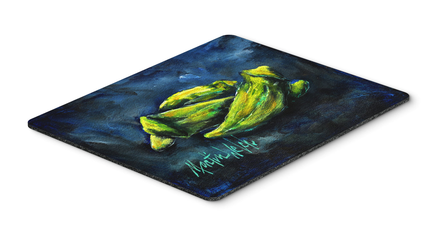 Buy this Okra Bleu Mouse Pad, Hot Pad or Trivet