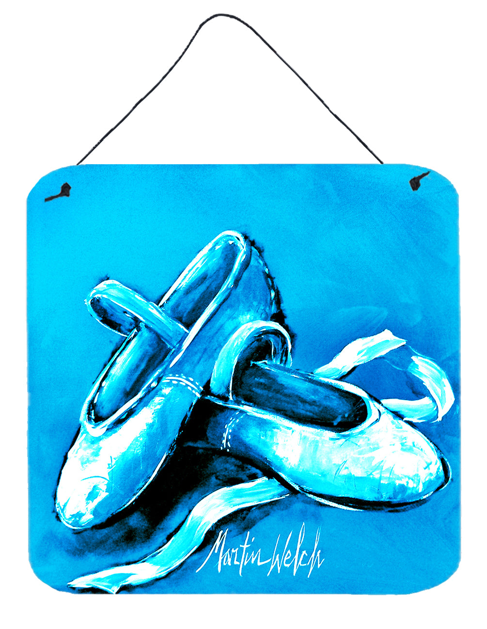 Buy this Ballet Shoes Aqua Blue Wall or Door Hanging Prints
