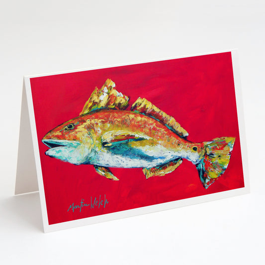 Buy this Fish - Red Fish Woo Hoo Greeting Cards Pack of 8