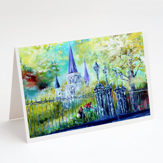 Buy this St Louis Cathedrial Across the Square Greeting Cards Pack of 8
