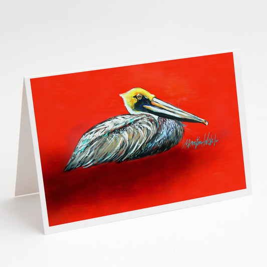 Buy this Sitting Brown Pelican Greeting Cards Pack of 8