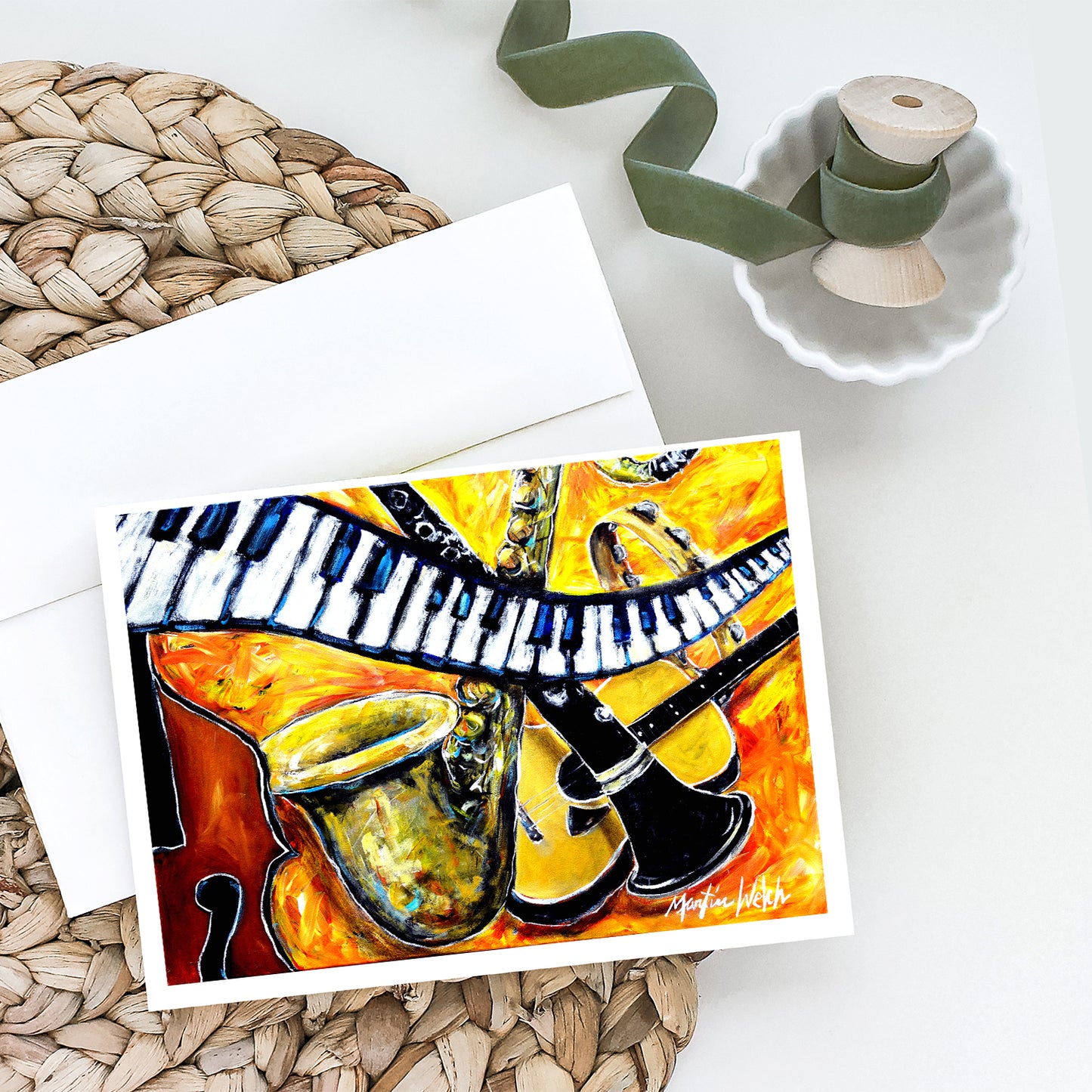 All That Jazz Greeting Cards Pack of 8