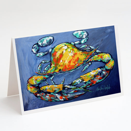 Buy this Blue Gray Kinda Day Crab Greeting Cards Pack of 8