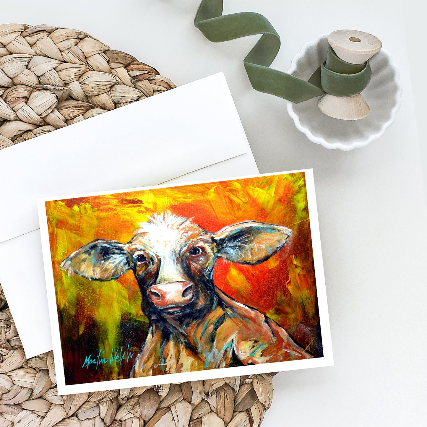 Happy Cow Greeting Cards Pack of 8