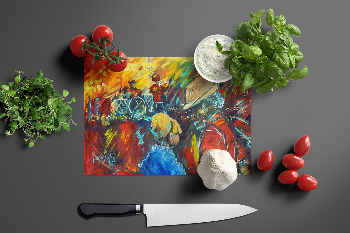 Dance Glass Cutting Board