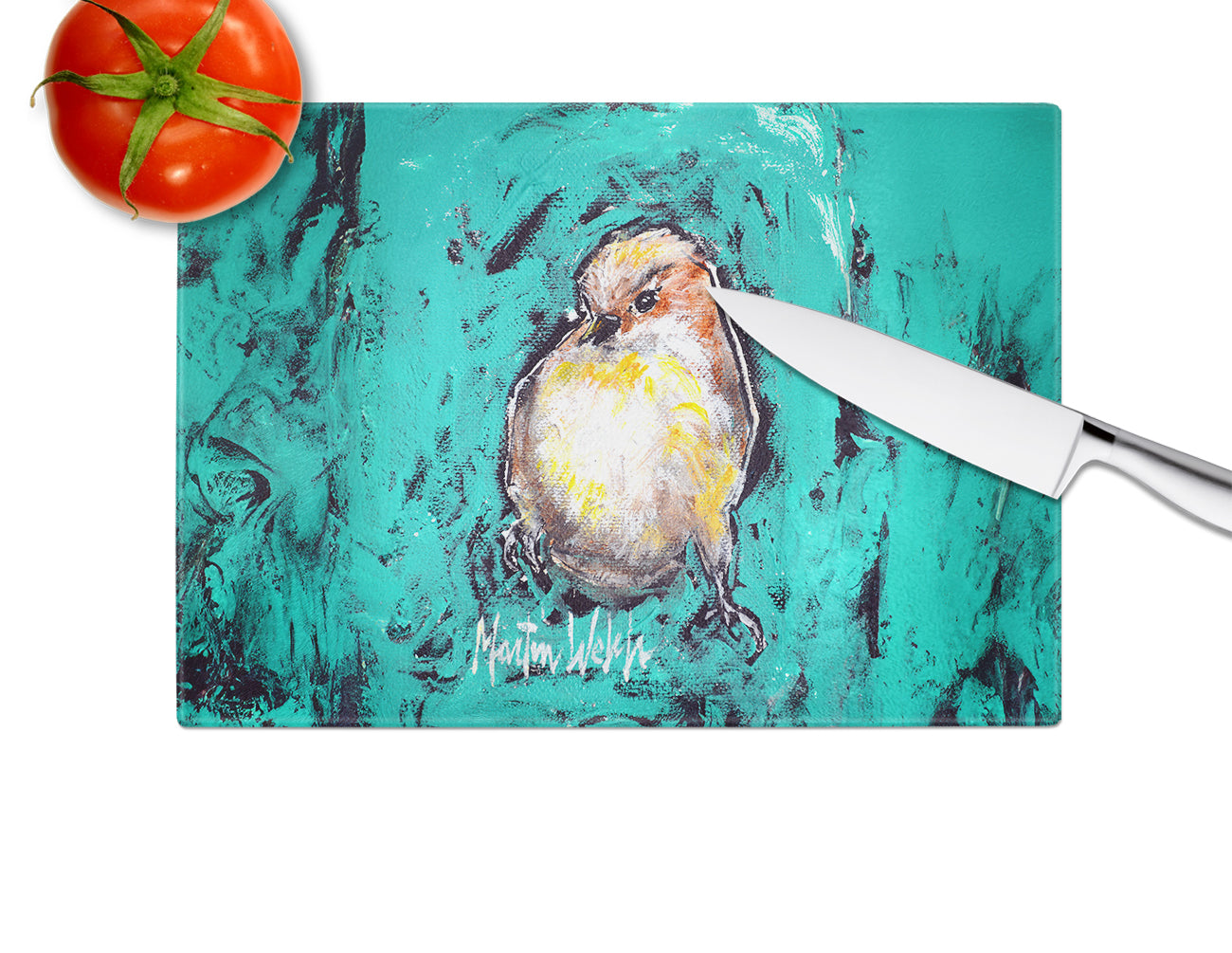 EeewH Bird Glass Cutting Board