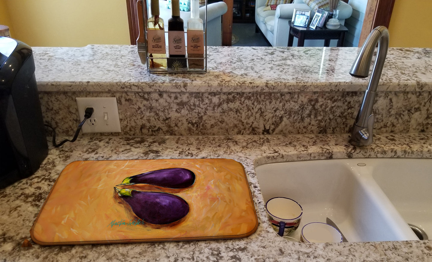 EP II Eggplant Dish Drying Mat