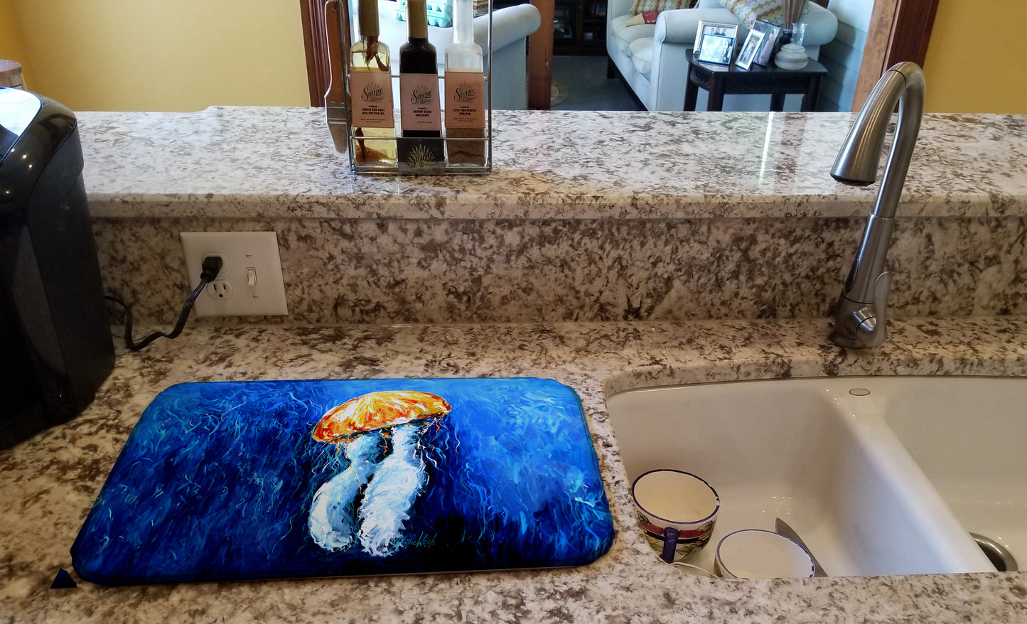 Fanta Sea Jellyfish Dish Drying Mat