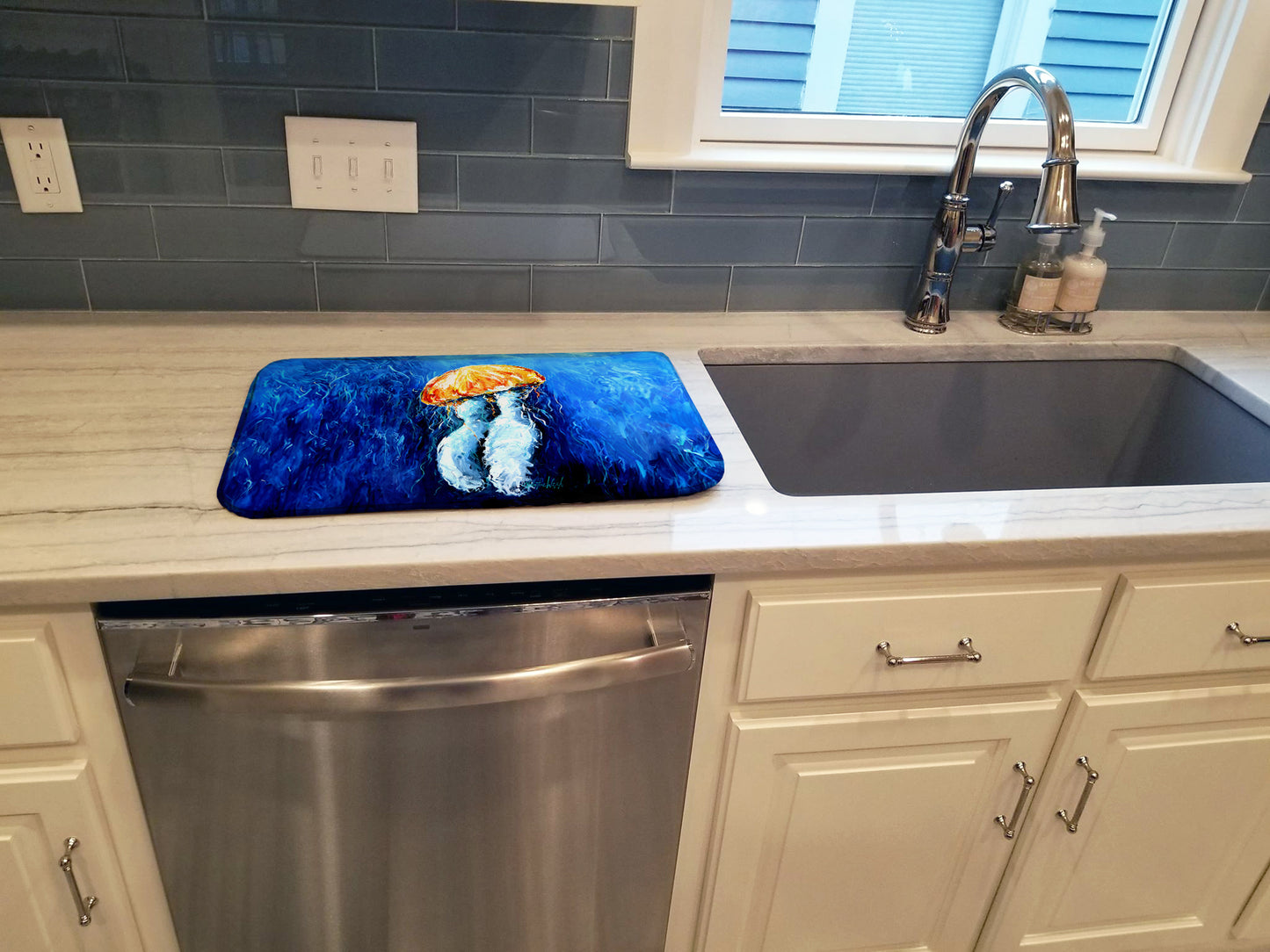 Fanta Sea Jellyfish Dish Drying Mat