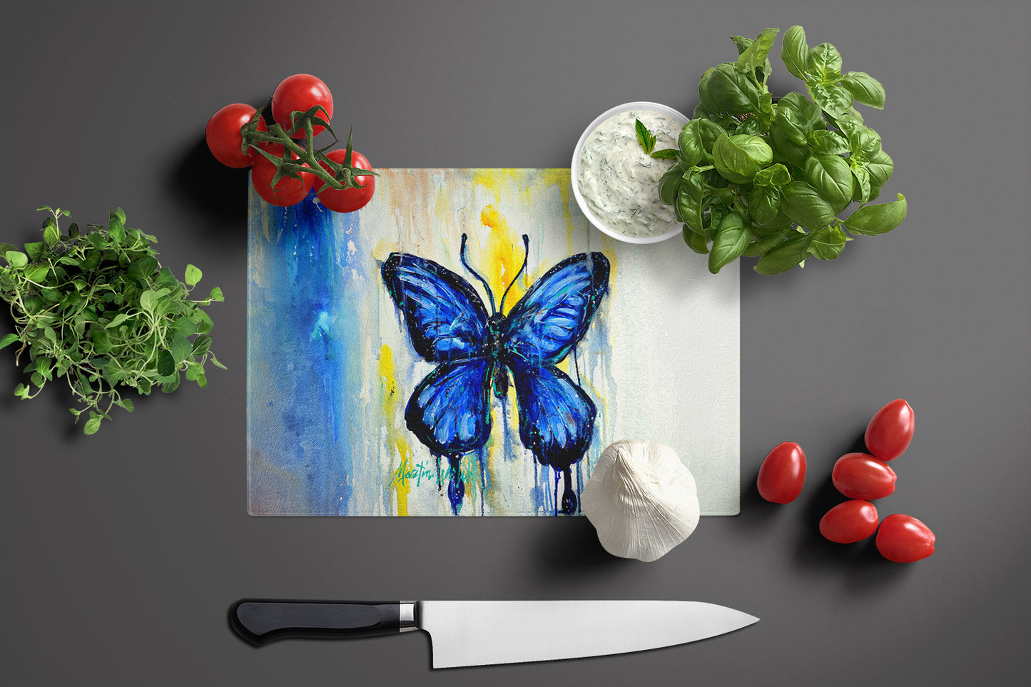 Flutter Butterfly Glass Cutting Board