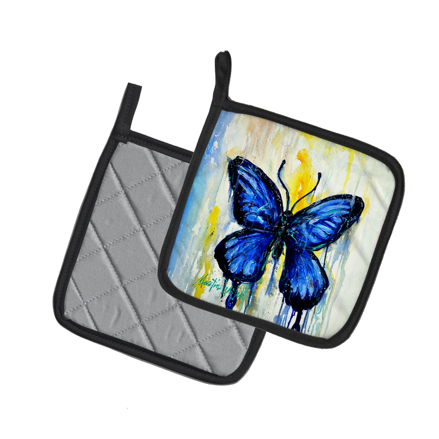 Flutter Butterfly Pair of Pot Holders