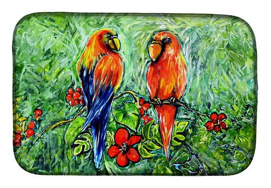 Buy this Fred and Freda Parrots Dish Drying Mat