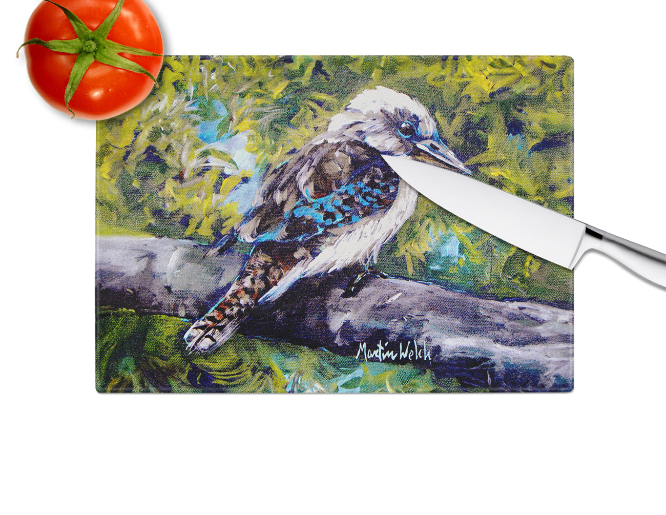 G'Day Mate Bird Glass Cutting Board