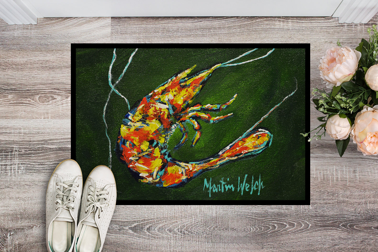 Green Waters Shrimp Doormat