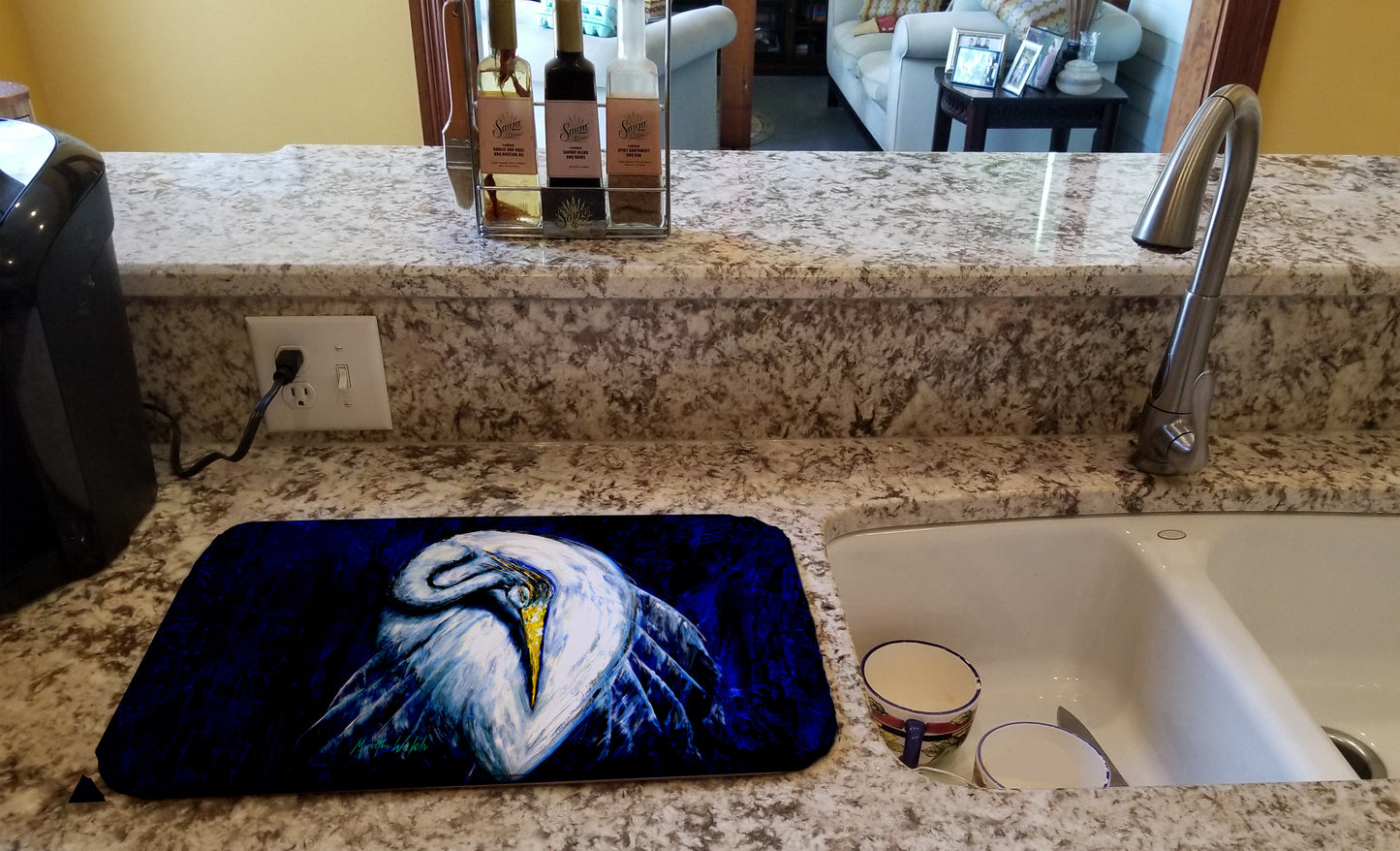 Heron Freshen Up Dish Drying Mat