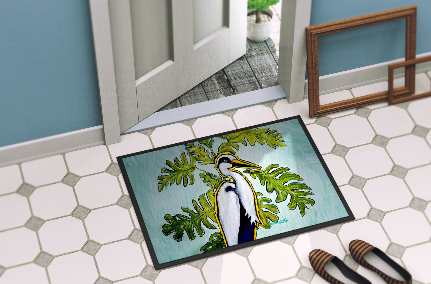 Jungle Fever Heron Doormat