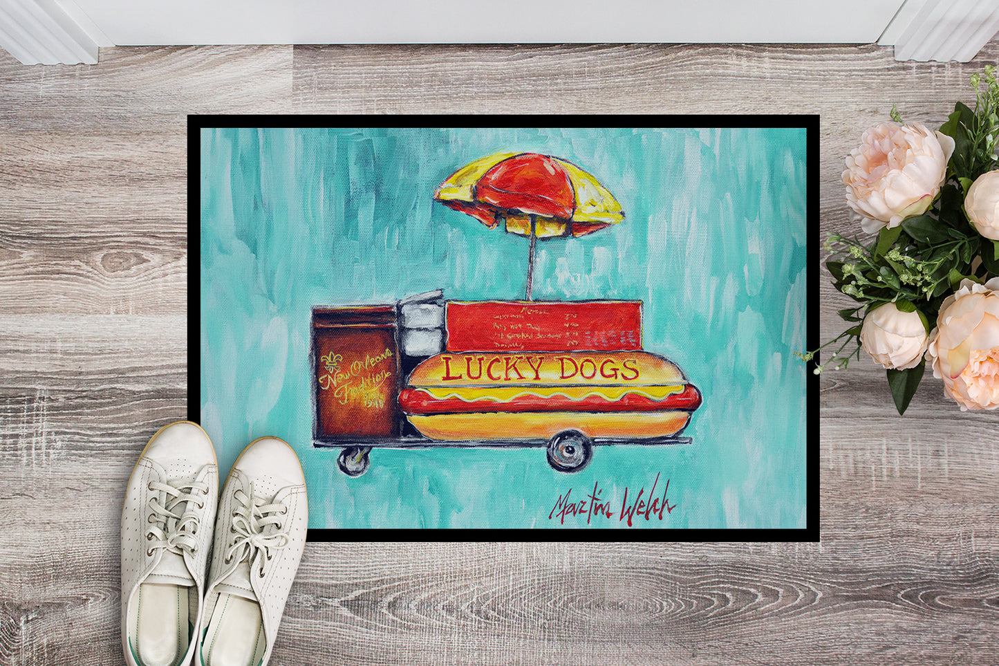 Hot Dog Cart Doormat