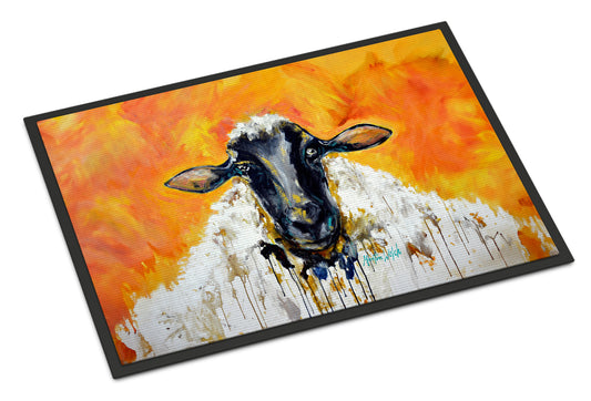 Buy this Peach Wool Sheep Doormat