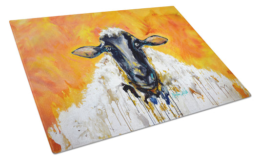 Buy this Peach Wool Sheep Glass Cutting Board