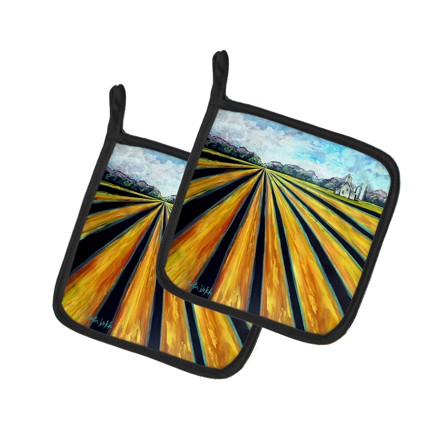 Buy this Silos Farm Land Pair of Pot Holders