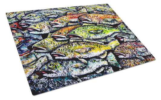 Buy this Wanna Be Fishin Glass Cutting Board
