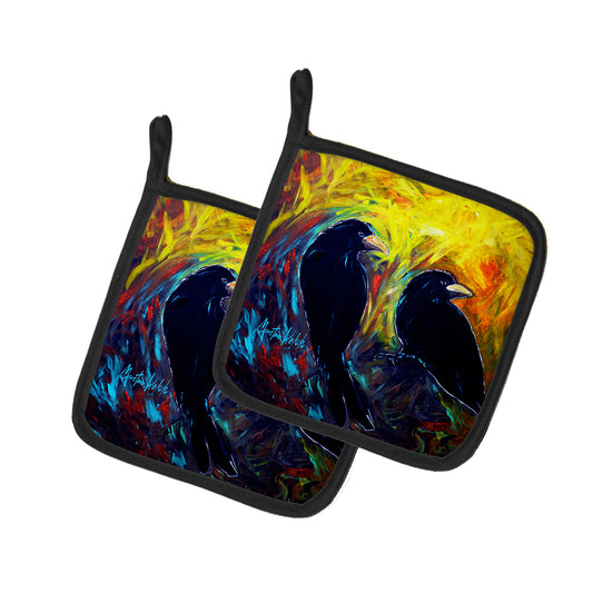 Buy this What Was That Black Crows Pair of Pot Holders