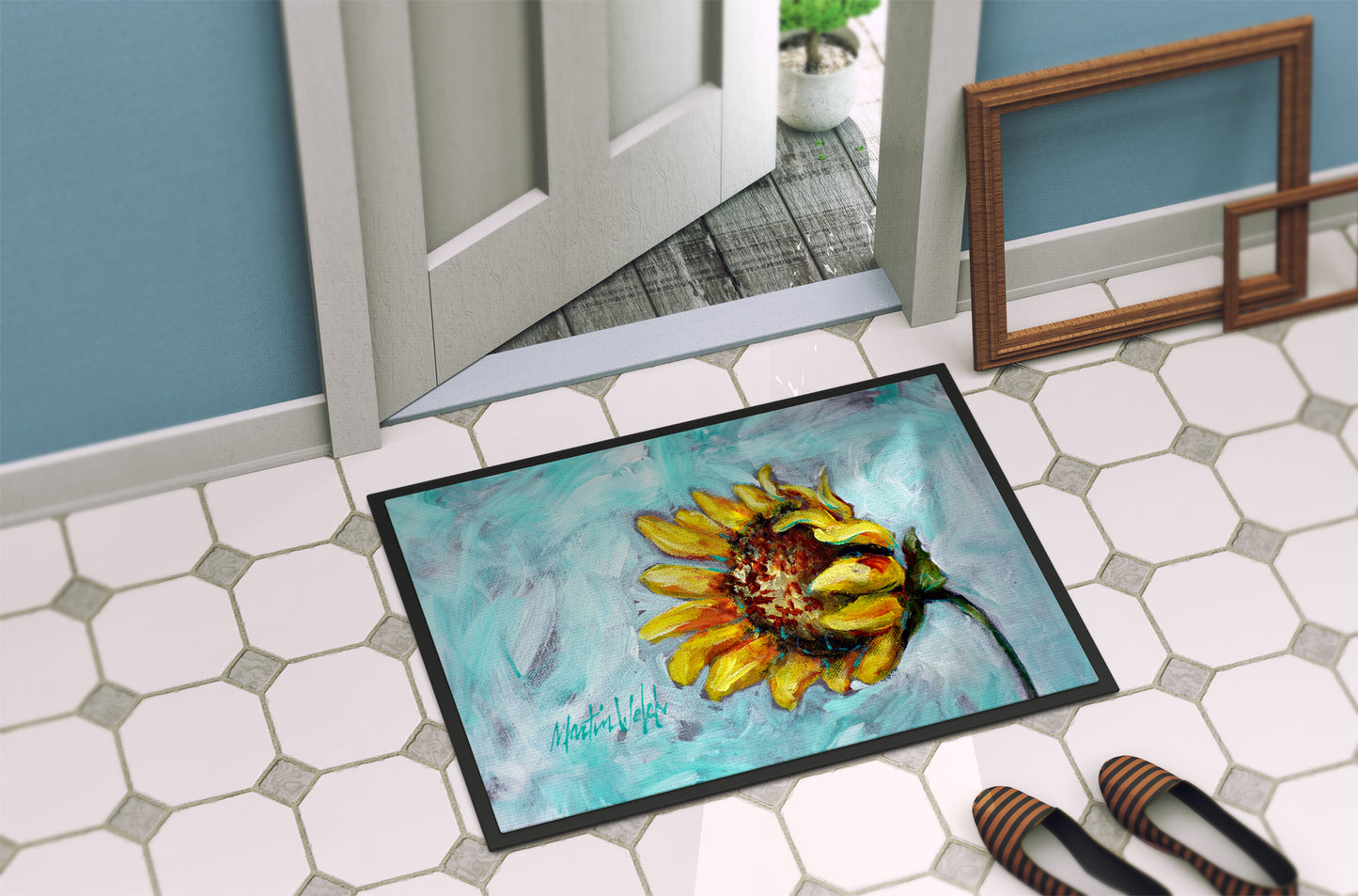 Yellow Sun Sunflowers Doormat