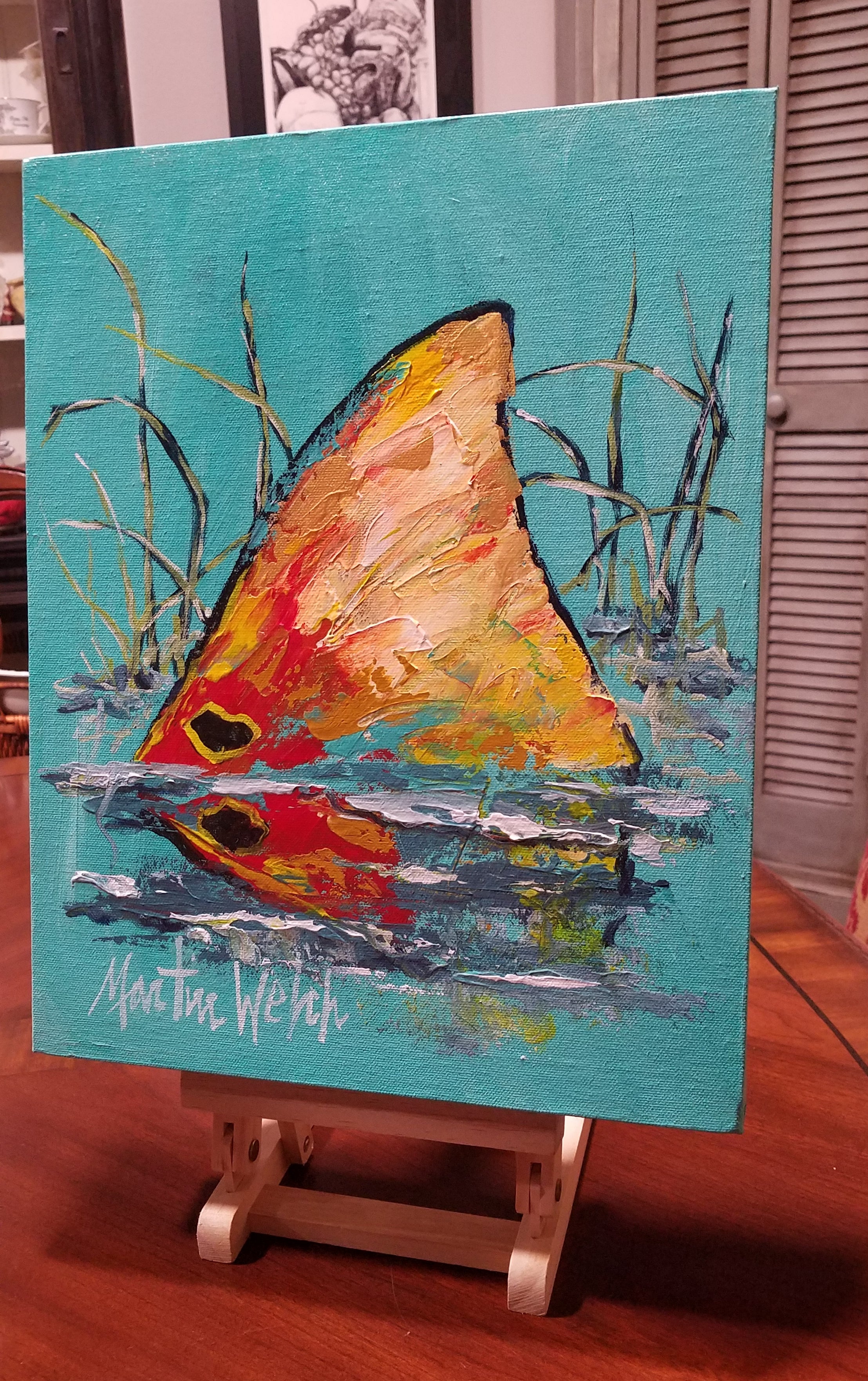 11x14 original red snapper acrylic painting on canvas newest