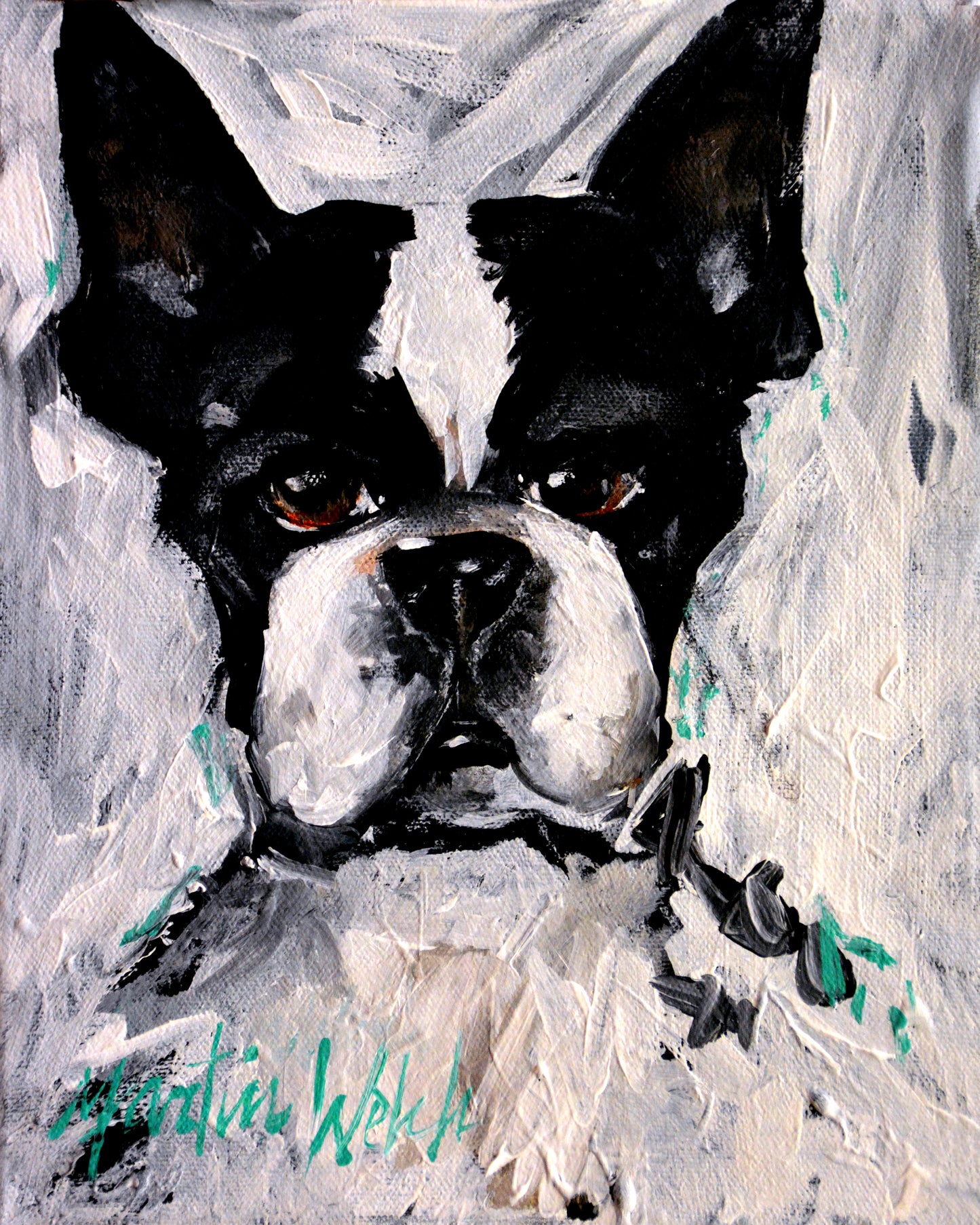 Bat Ears - Boston Terrier - 11"x14" Print