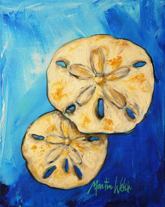 Beach Duo - Sand Dollar - 11"x14" Print