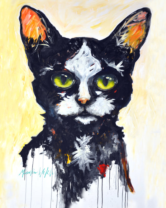 Big Kitty - Cat - 11"x14" Print