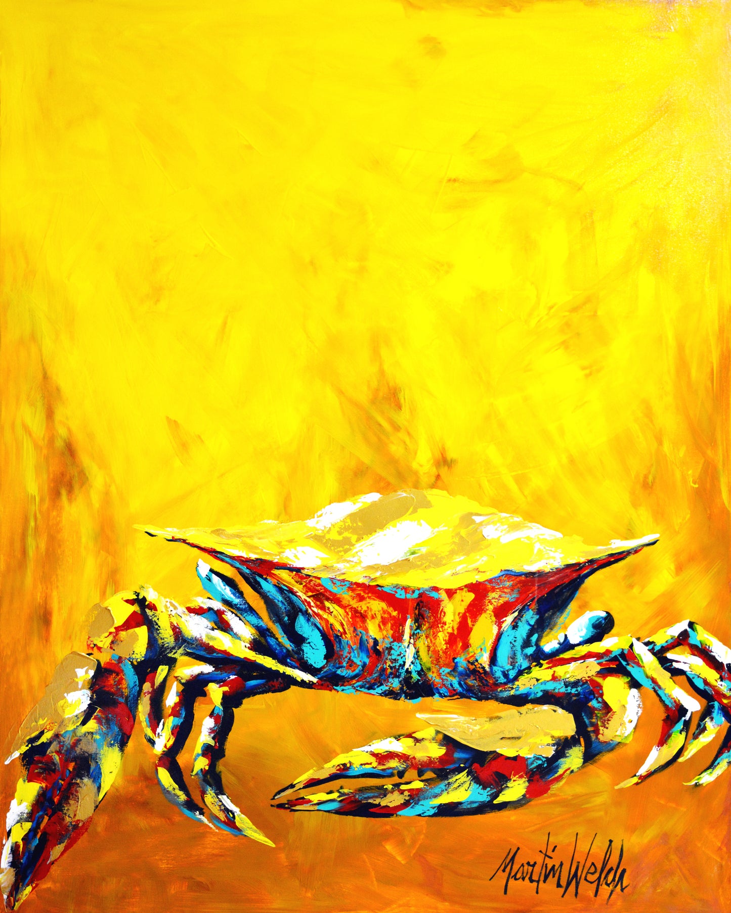 Bigger Jigger - Blue Crab - 11"x14" Print