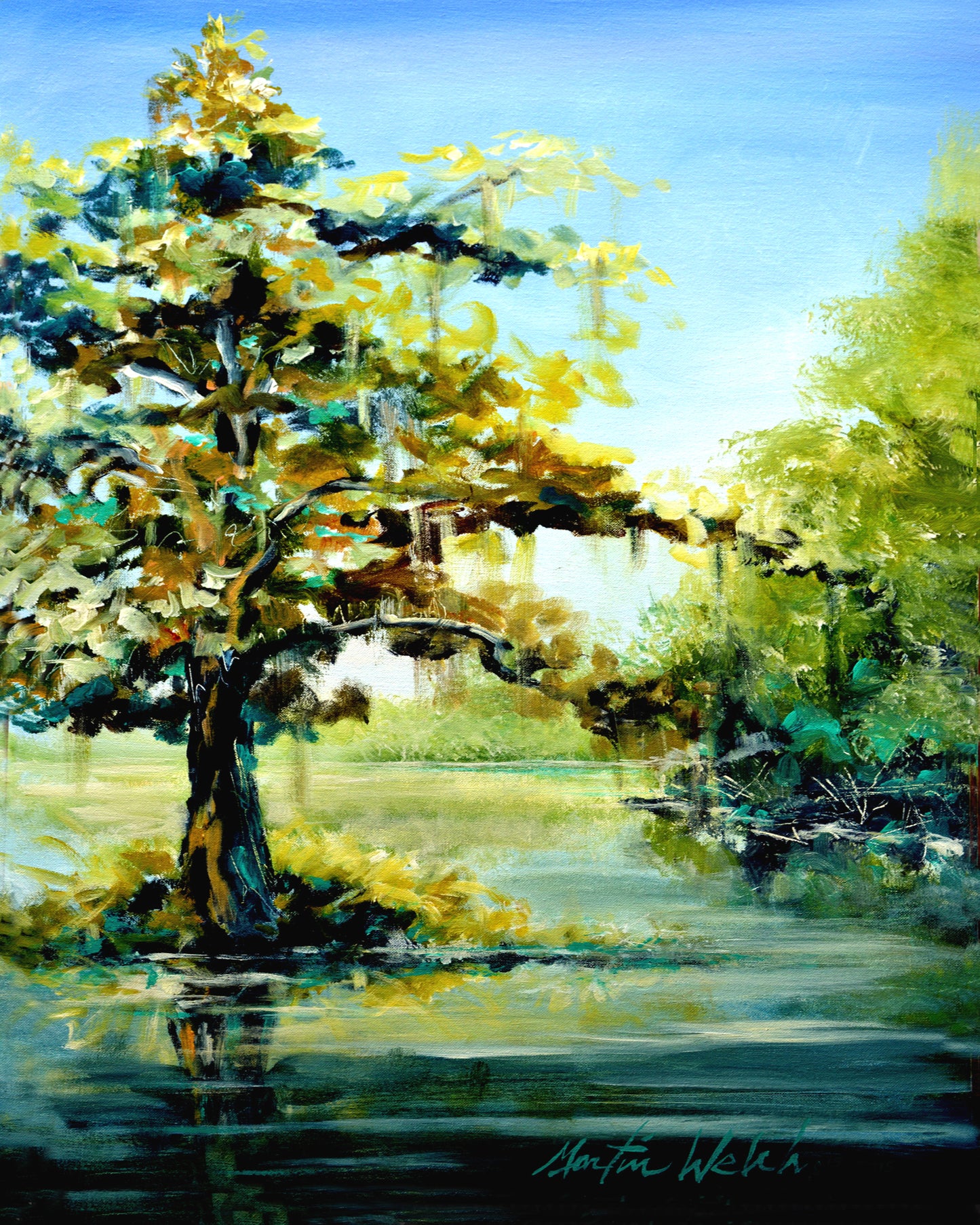 Blue Bayou - Bayou Scene - 11"x14" Print