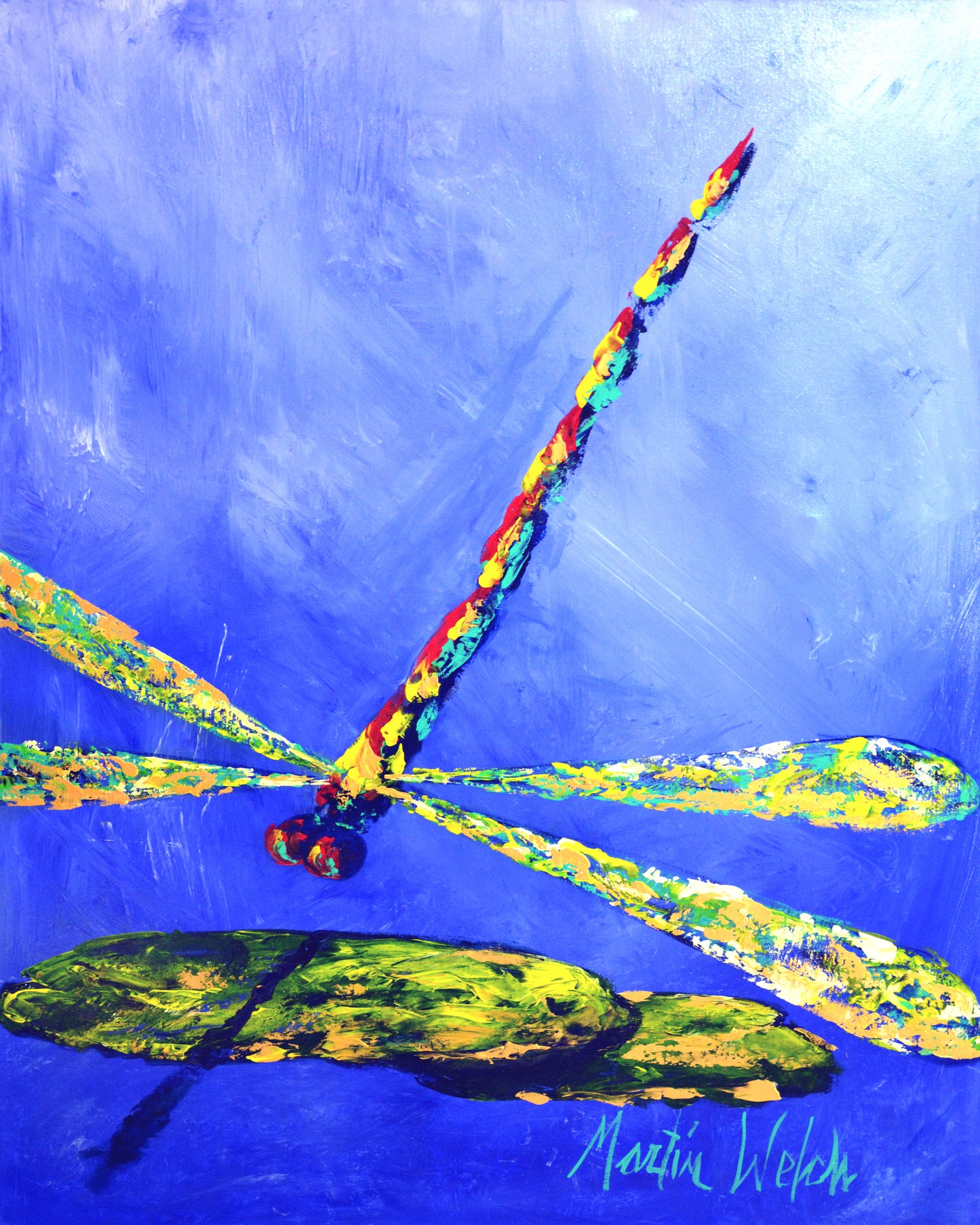 Blue Dragon - Dragonfly - 11"x14" Print