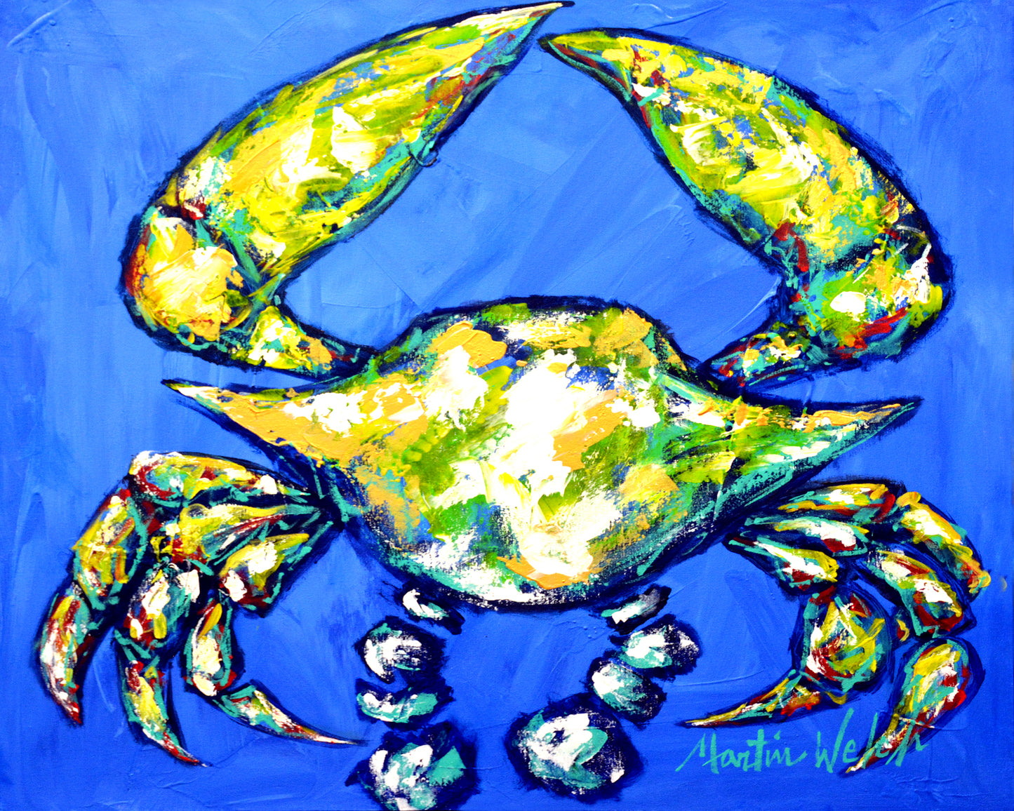 Blue Star - Dungeness Crab - 11"x14" Print
