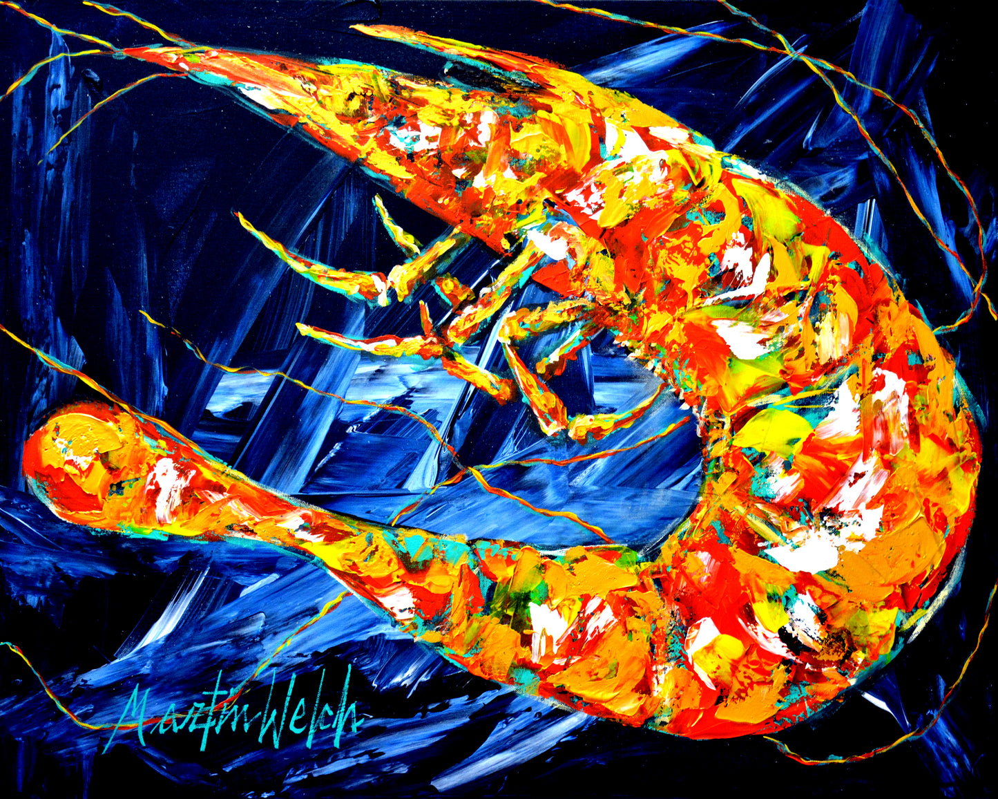 Broken Bow Shrimp - 11"x14" Print