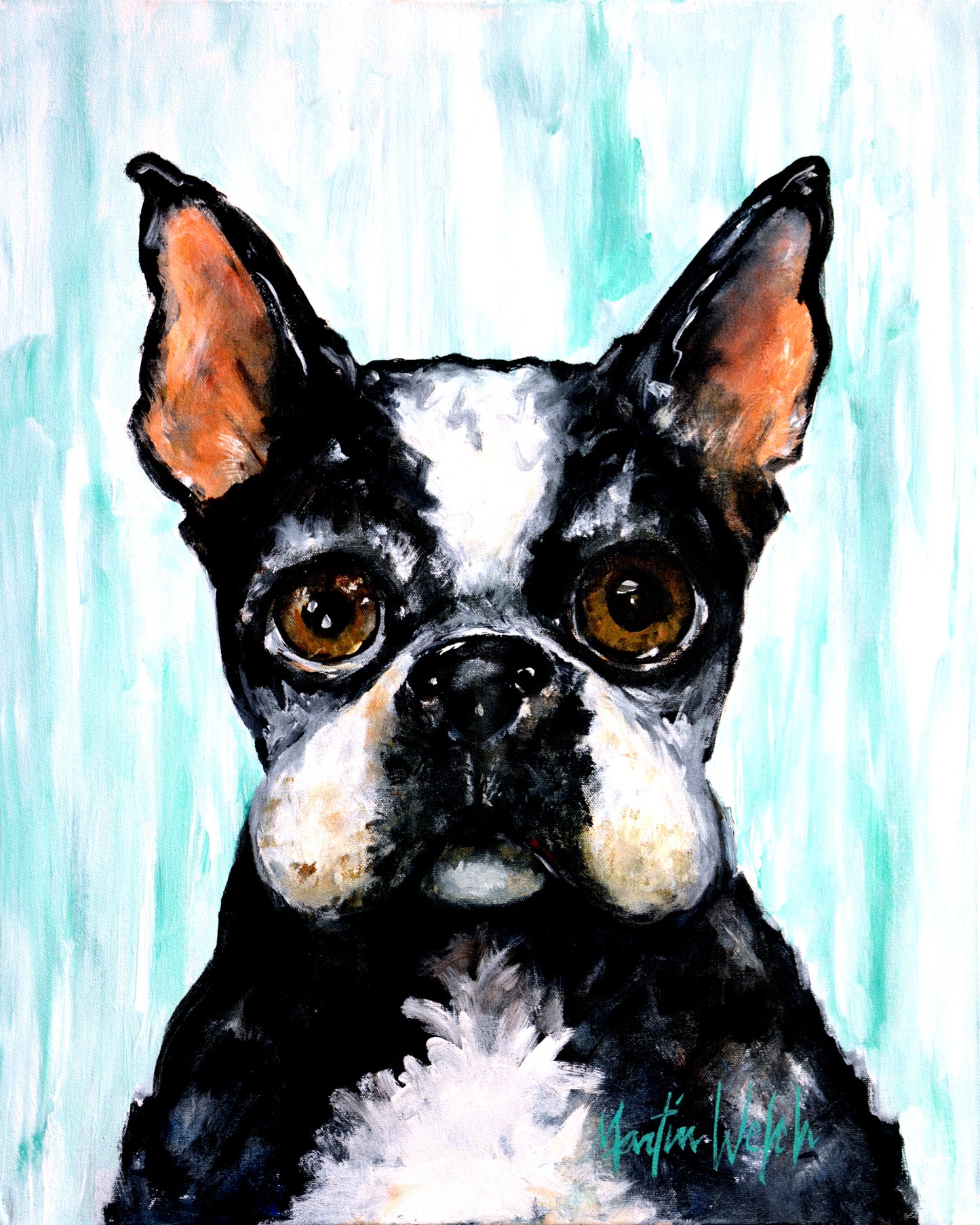 Bugsy - Boston Terrier - 11"x14" Print