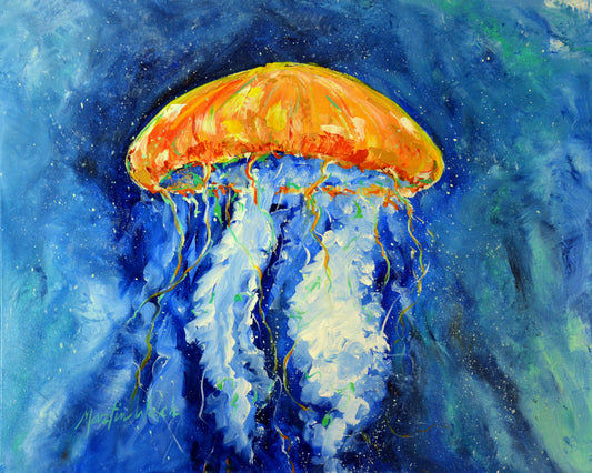 Calm Waters - Jellyfish - 11"x14" Print