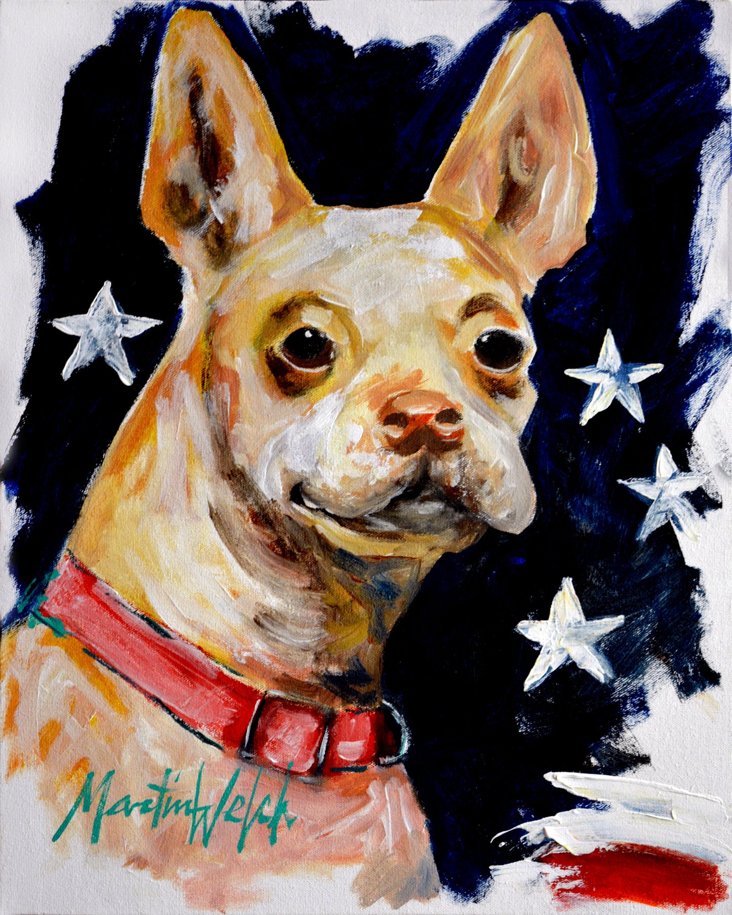 Chevy - Boston Terrier - 11"x14" Print
