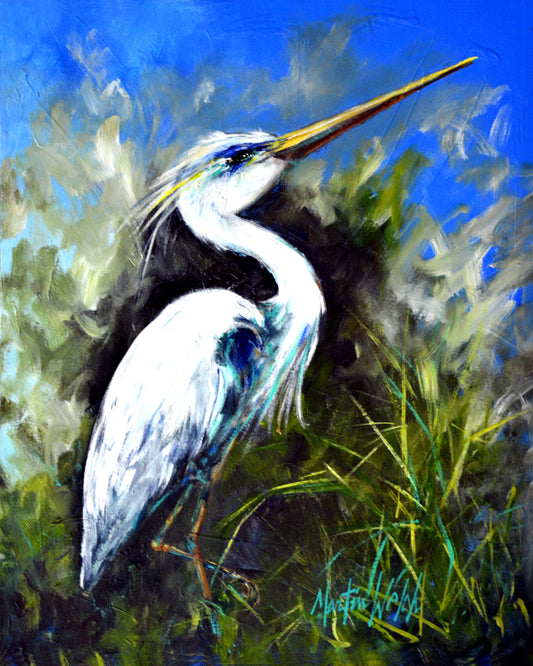 Day Break - Heron - 11"x14" Print