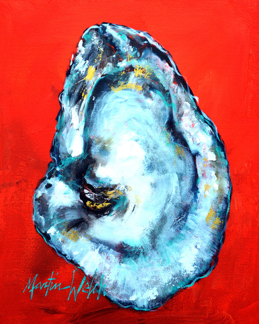 Eye To The Left - Oyster Shell - 11"x14" Print