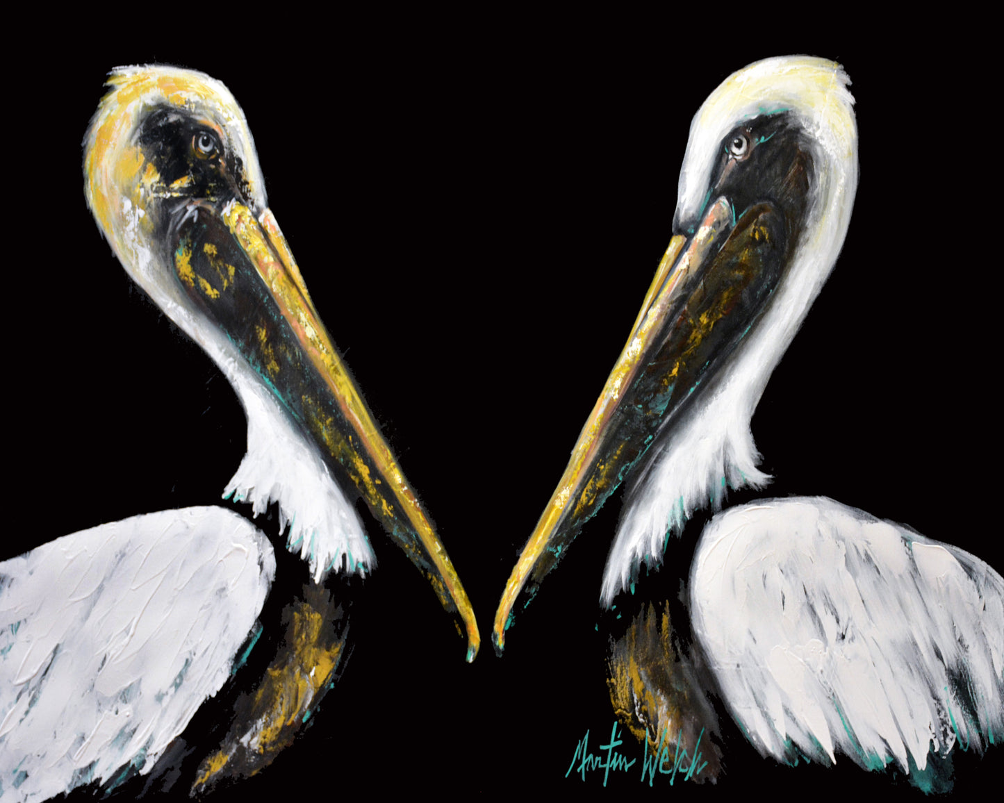 Face Off - Pelicans - 11"x14" Print