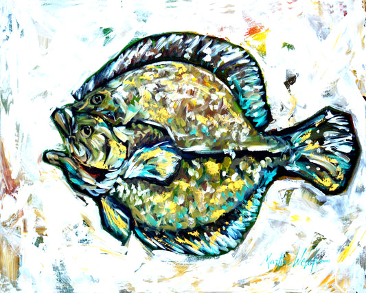 Freddie Flounder - Fish - 11"x14" Print